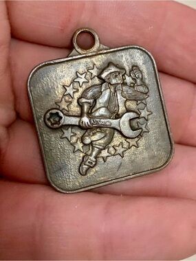 Vintage Snap-On Tools Brass Keychain Fob